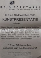 2000. Flyer Kunstpresentatie.