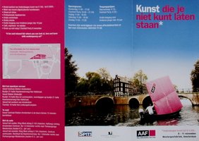 2007. Uitnodiging eerste Affordable Art Fair in de Westergasfabriek Amsterdam. deelname met Galerie De Herkenning.